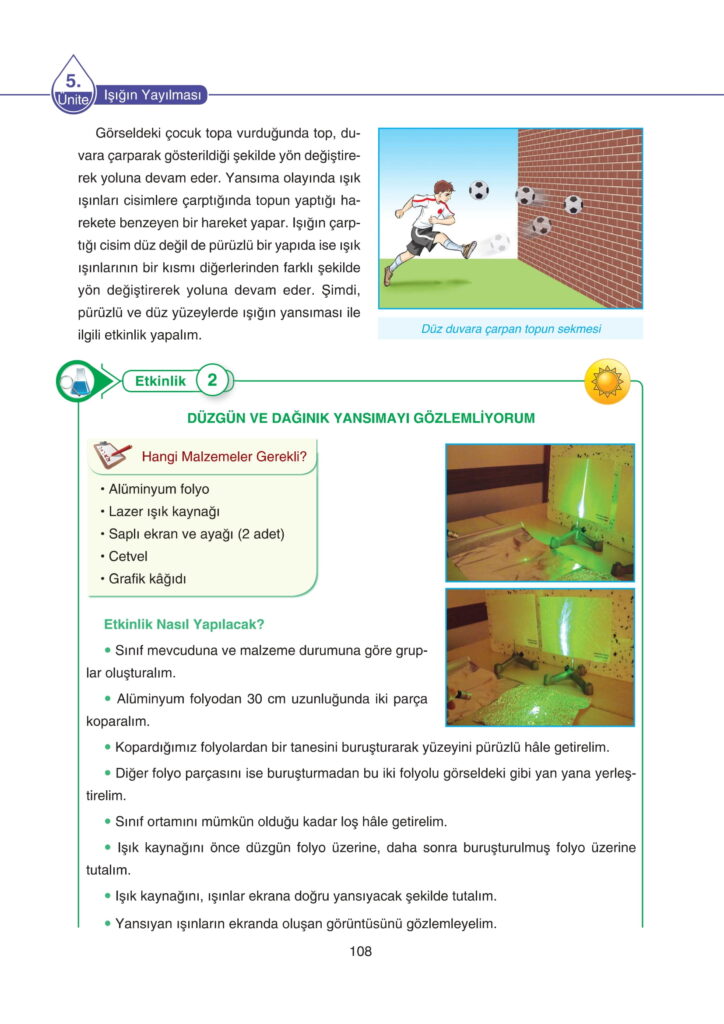 5. Sınıf Fen Bilimleri Ders Kitabı Cevapları SDR Dikey Yayıncılık