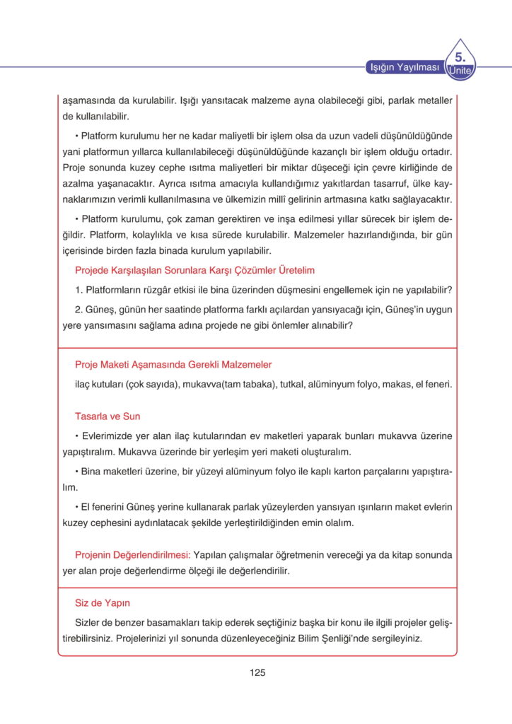 5. Sınıf Fen Bilimleri Ders Kitabı Cevapları SDR Dikey Yayıncılık