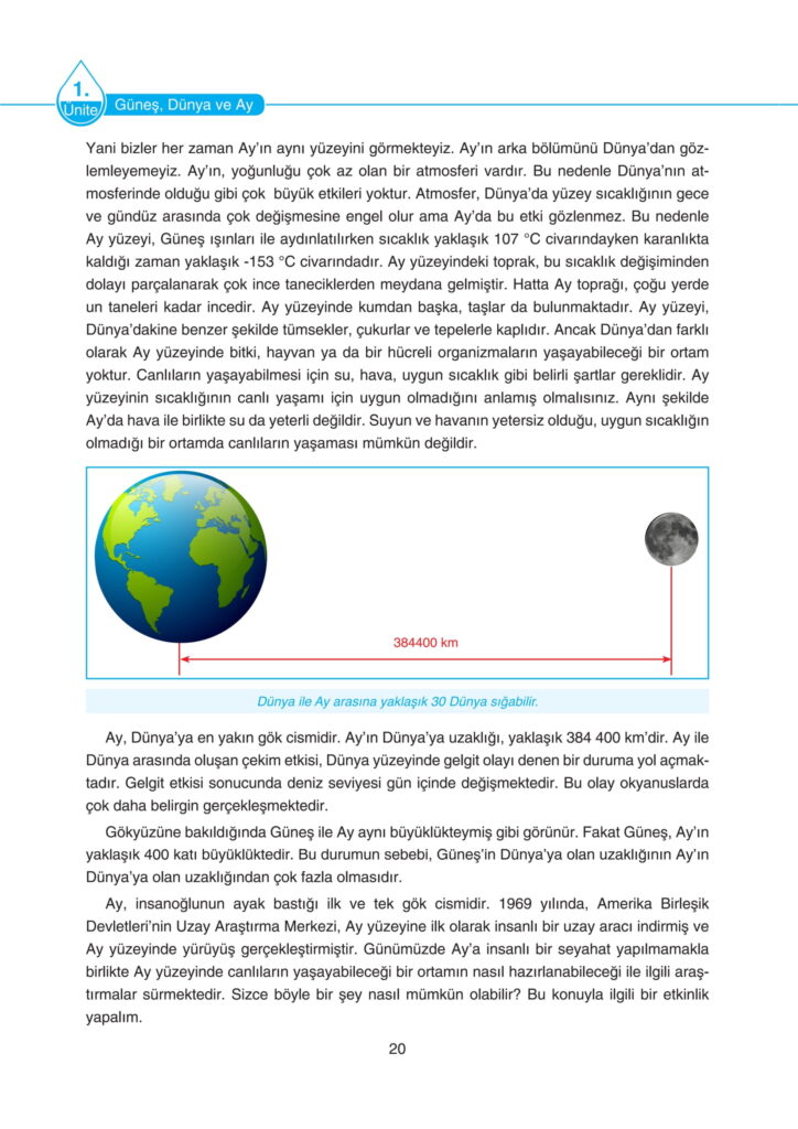 5. Sınıf Fen Bilimleri Ders Kitabı Cevapları SDR Dikey Yayıncılık Sayfa 20