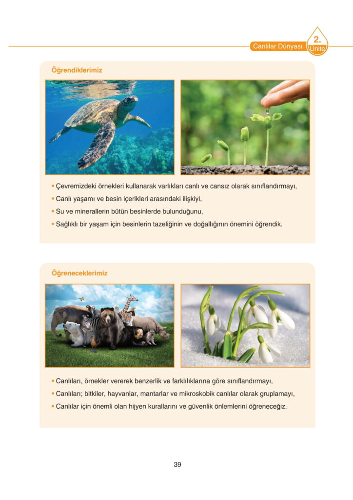 5. Sınıf Fen Bilimleri Ders Kitabı Cevapları SDR Dikey Yayıncılık Sayfa 39