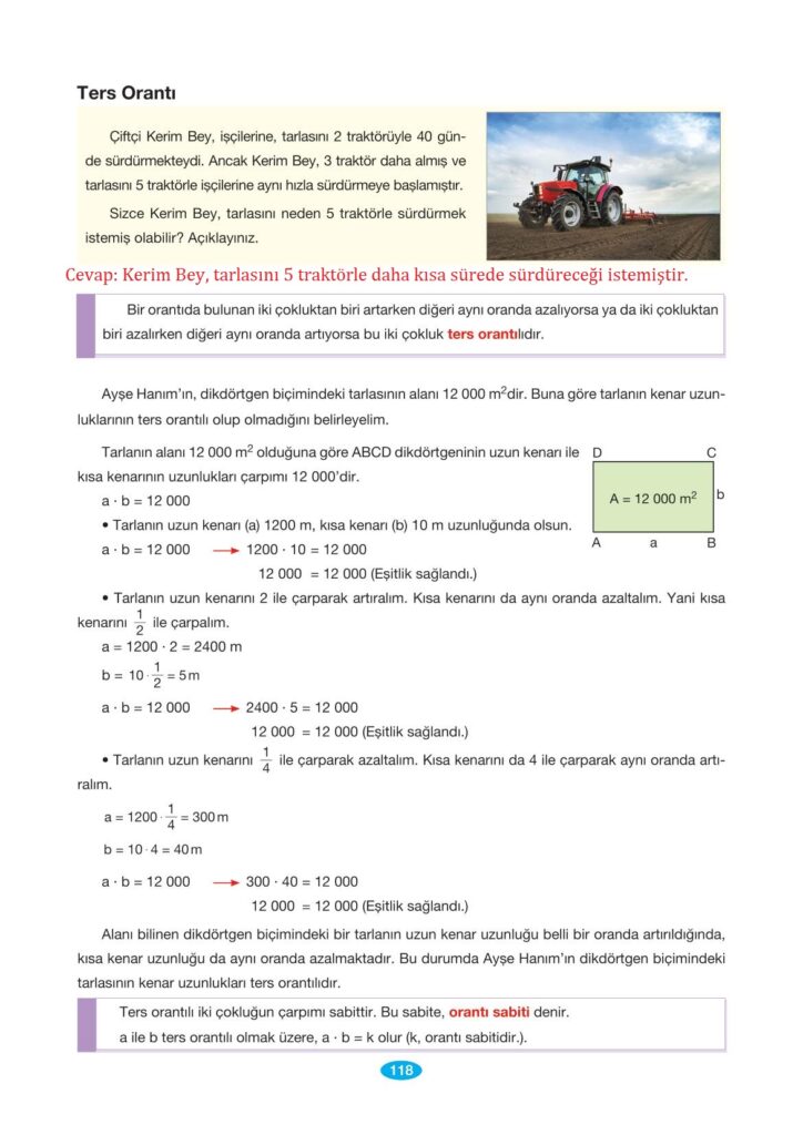 7. sınıf matematik berkay yayınları sayfa 118 cevapları