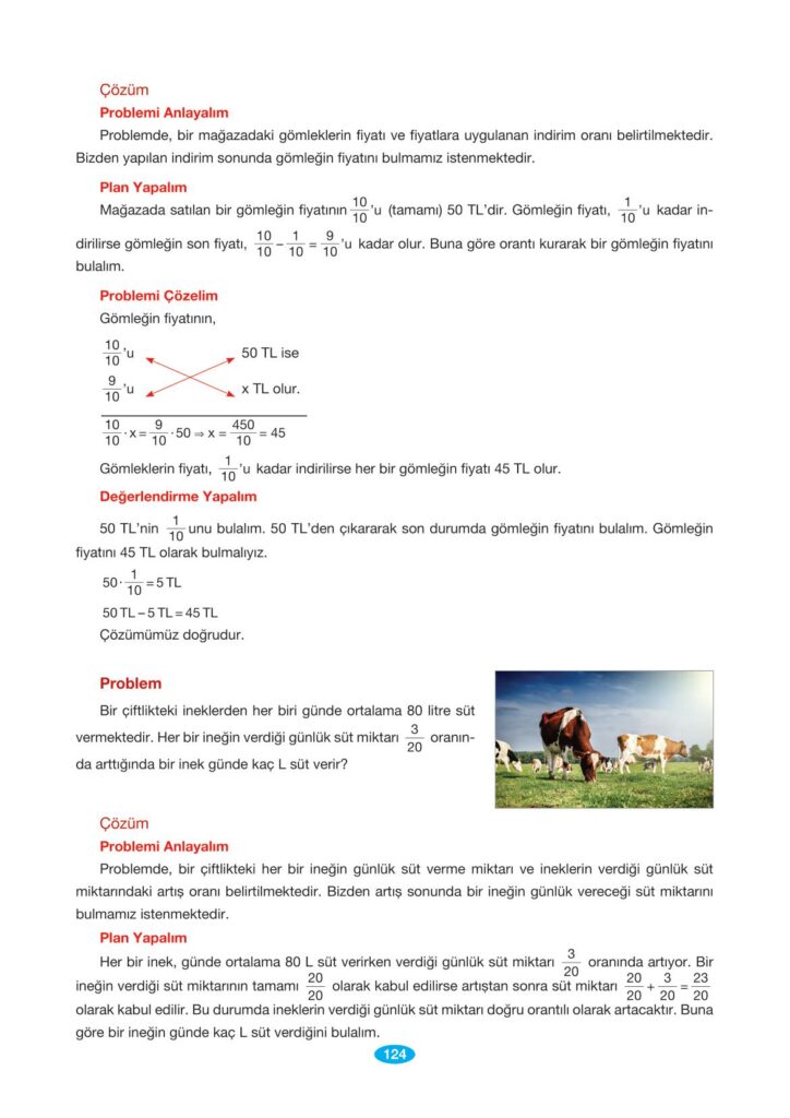 7. sınıf matematik berkay yayınları sayfa 124 cevapları