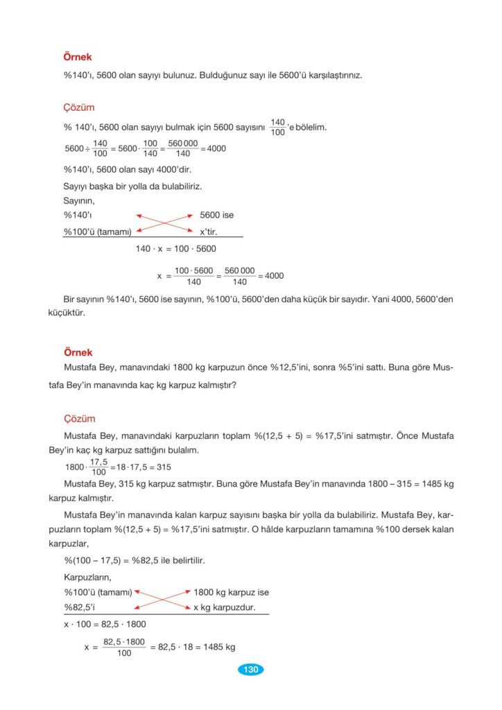 7. sınıf matematik berkay yayınları sayfa 130 cevapları