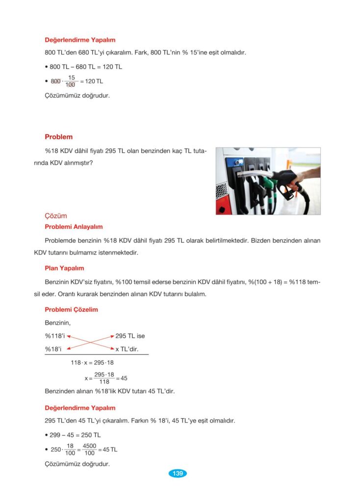 7.sınıf matematik sayfa 139 cevabı berkay yayınları 