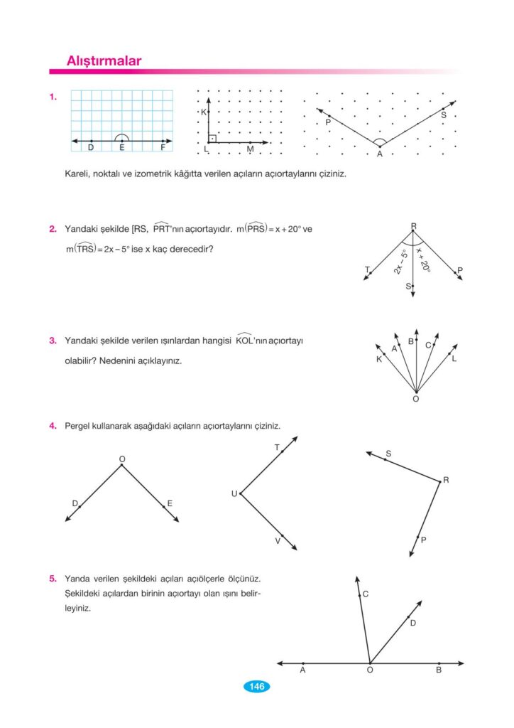 7.sınıf matematik sayfa 146 cevabı berkay yayınları