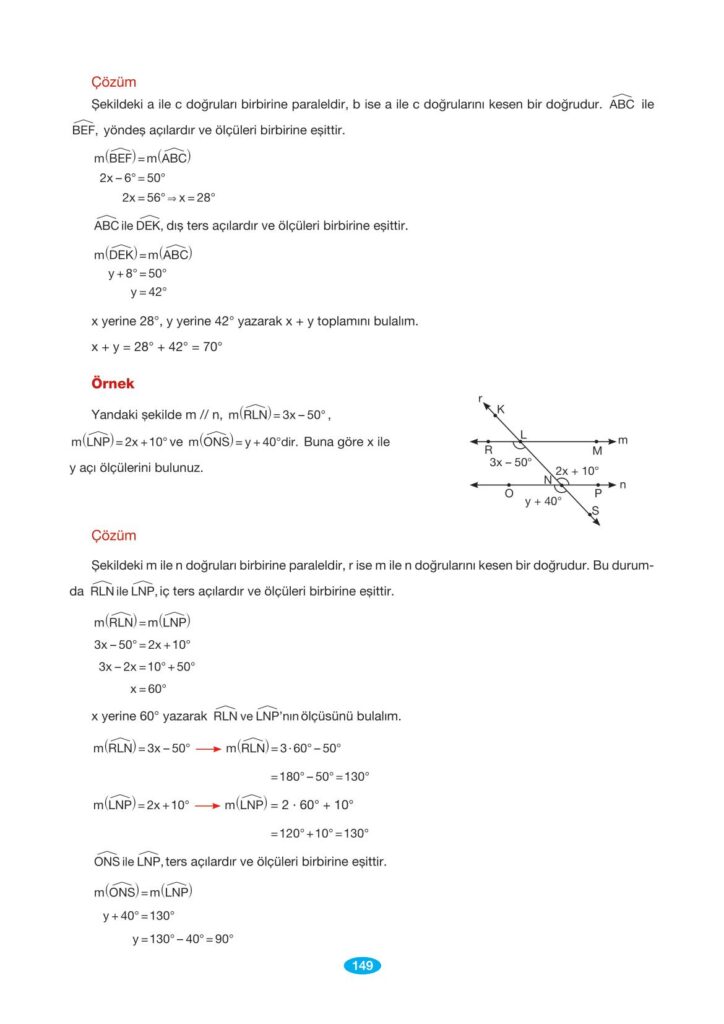 7.sınıf matematik sayfa 149 cevabı berkay yayınları 