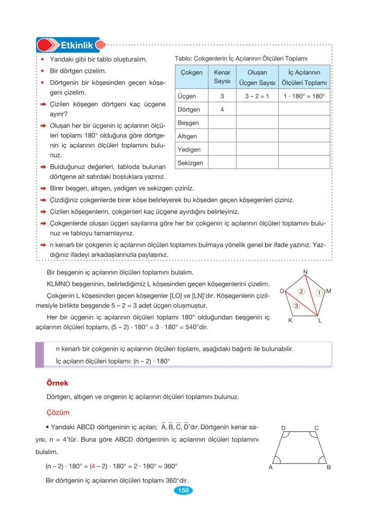 7. sınıf matematik berkay yayınları sayfa 158 cevapları