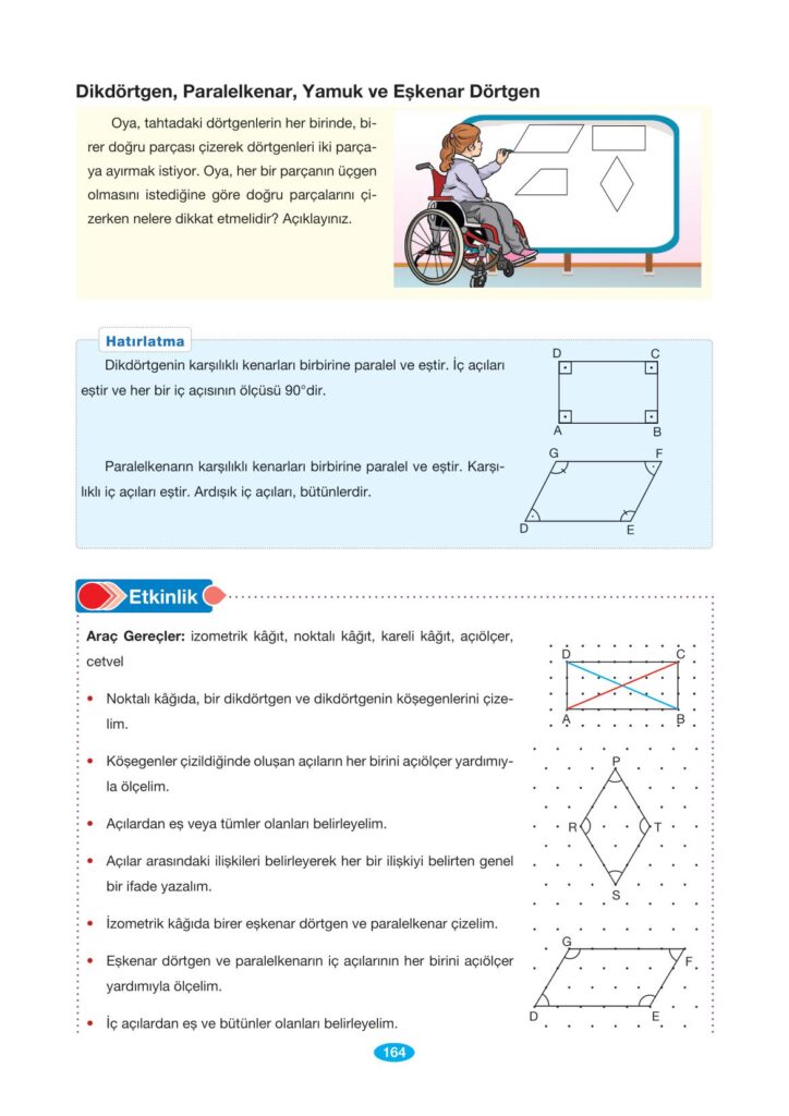 7. sınıf matematik berkay yayınları sayfa 164 cevapları