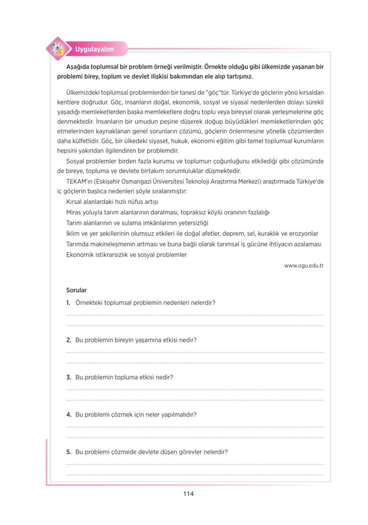 10. sınıf felsefe tuna yayınları sayfa 114 cevapları