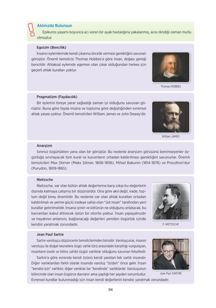 10.sınıf felsefe ders kitabı sayfa 94 cevabı tuna yayınları 