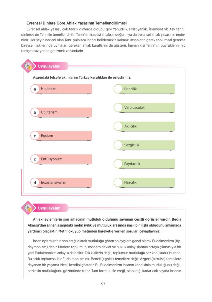 10.sınıf felsefe ders kitabı sayfa 97 cevabı tuna yayınları 