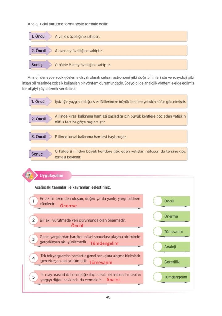 10.sınıf gazete sayfa 43 cevabı tuna yayınları 