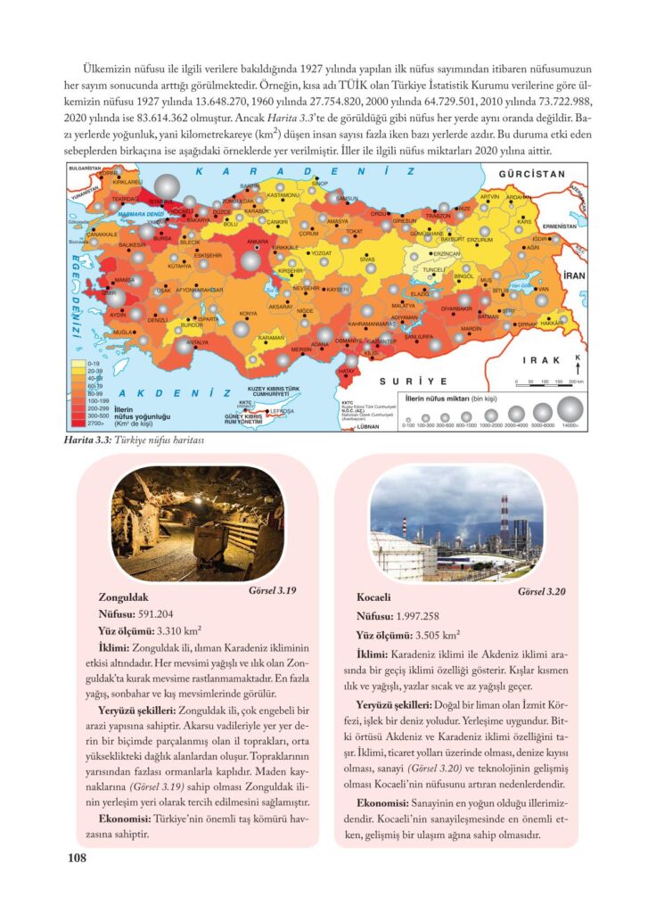 7.sınıf sosyal bilgiler ekoyay yayınları sayfa 108 cevabı