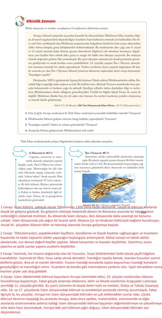 7.sınıf sosyal kitabı sayfa 135 cevapları ekoyay yayıncılık