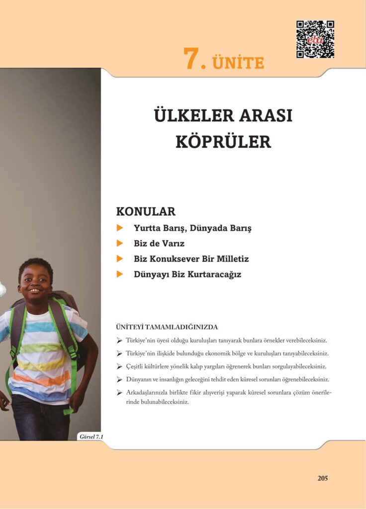 7.sınıf sosyal bilgiler ekoyay yayınları sayfa 205 cevabı
