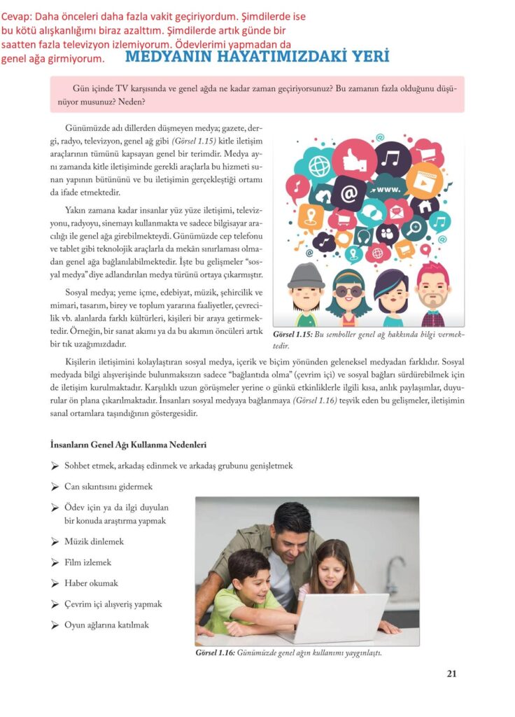 7.sınıf sosyal kitabı sayfa 21 cevapları ekoyay yayıncılık en güncel haliyle sitemizde. 7.sınıf sosyal bilgiler ekoyay yayınları sayfa 21 cevabı görmek için aşağıdaki görsele bakabilirsiniz.