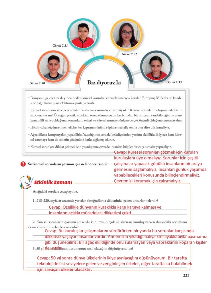 7.sınıf sosyal bilgiler ekoyay yayınları sayfa 221 cevabı