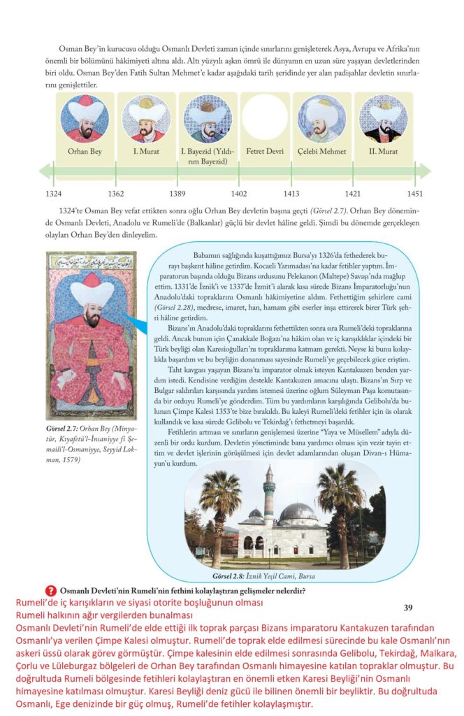 7.sınıf sosyal kitabı sayfa 39 cevapları ekoyay yayıncılık