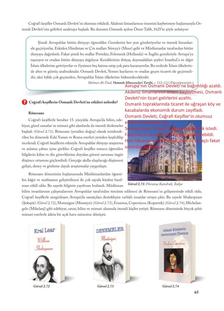 7.sınıf sosyal bilgiler ekoyay yayınları sayfa 65 cevabı 