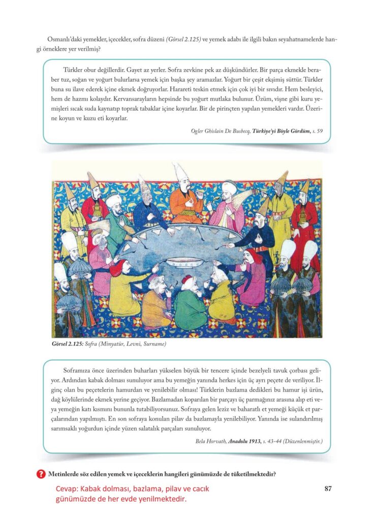 7.sınıf sosyal kitabı sayfa 87 cevapları ekoyay yayıncılık 