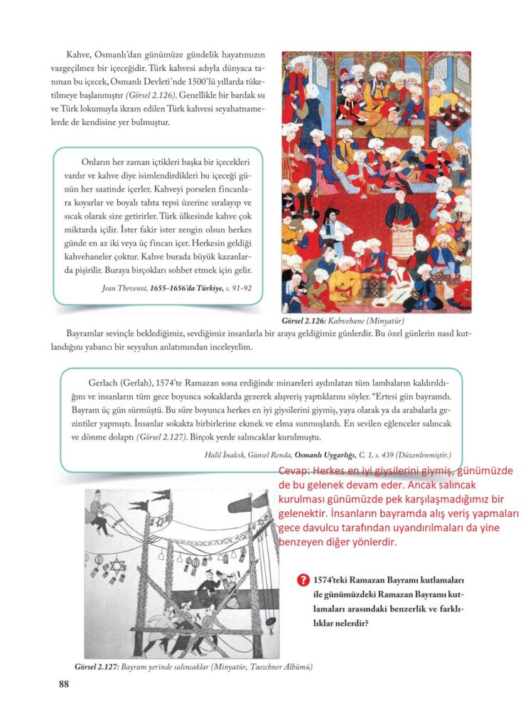 7.sınıf sosyal bilgiler ekoyay yayınları sayfa 88 cevabı