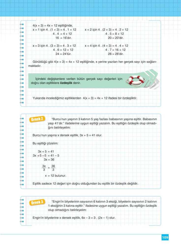  8.sınıf matematik koza yayınları sayfa 109 cevabı 

