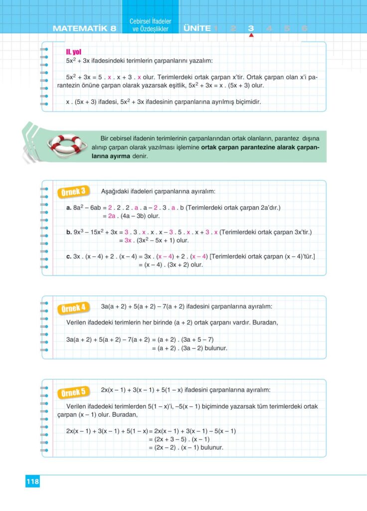 8.sınıf matematik koza yayınları sayfa 118 cevabı