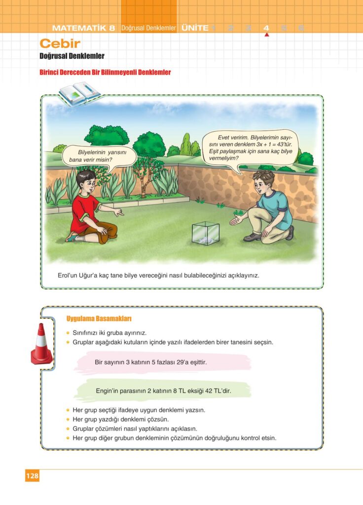 8.sınıf matematik koza yayınları sayfa 128 cevabı