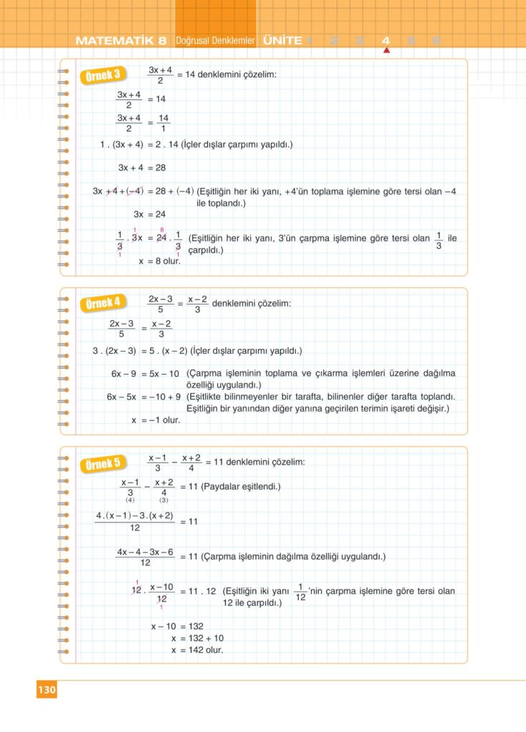 8.sınıf matematik koza yayınları sayfa 130 cevabı 