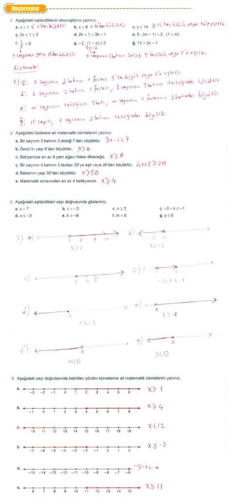 8.sınıf matematik koza yayınları sayfa 168 cevabı 
