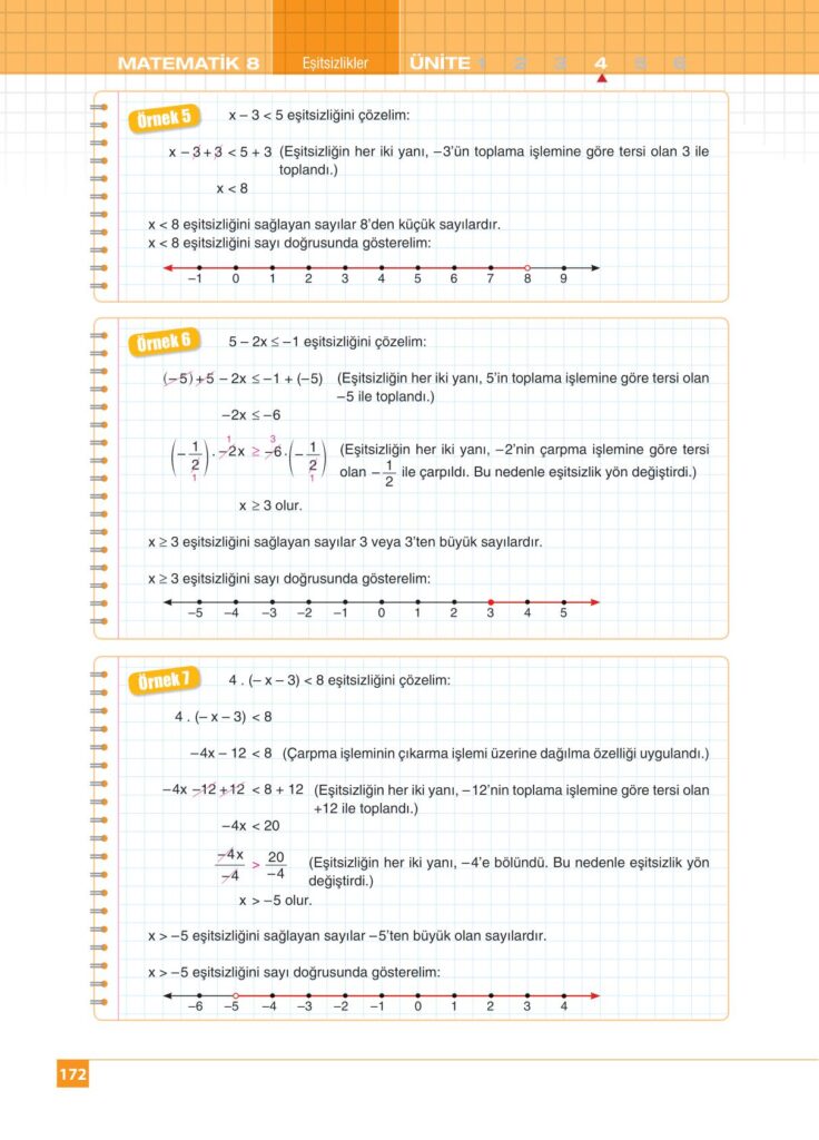 8.sınıf matematik koza yayınları sayfa 172 cevabı 