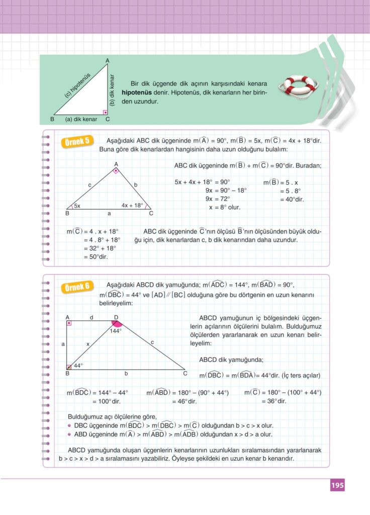 8. sınıf matematik kitabı sayfa 195 cevapları koza yayınları