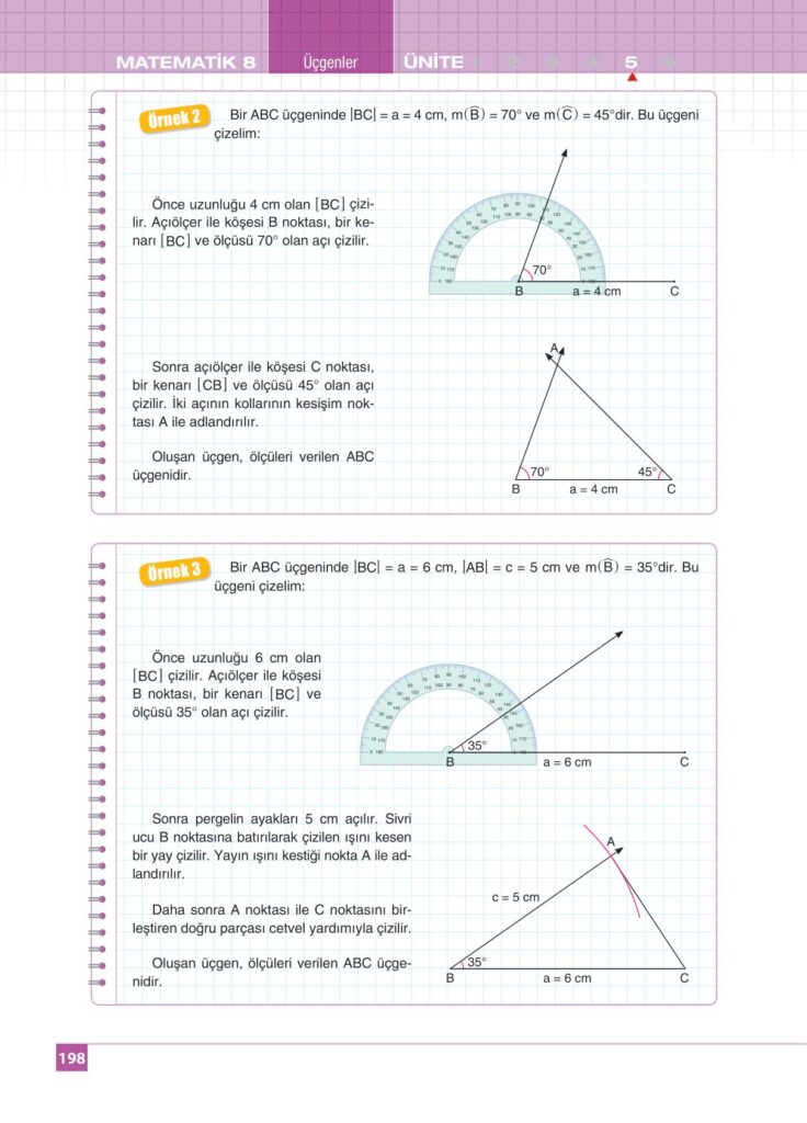 8.sınıf matematik koza yayınları sayfa 198 cevabı
