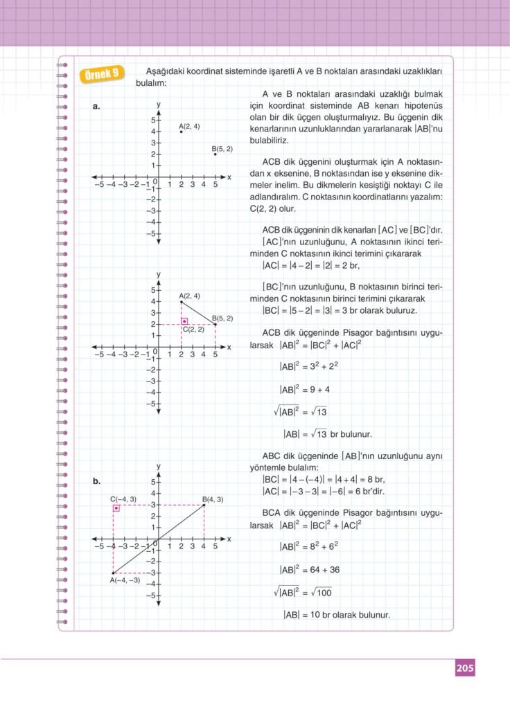 8. sınıf matematik kitabı sayfa 205 cevapları koza yayınları