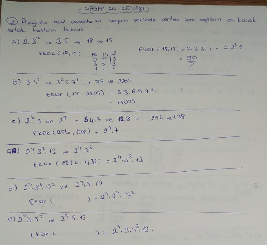 8.sınıf matematik koza yayınları sayfa 24 cevabı