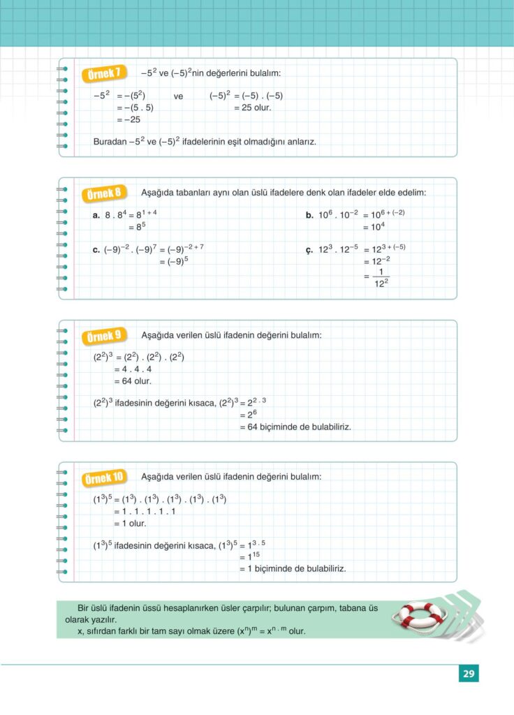 8.sınıf matematik koza yayınları sayfa 29 cevabı 