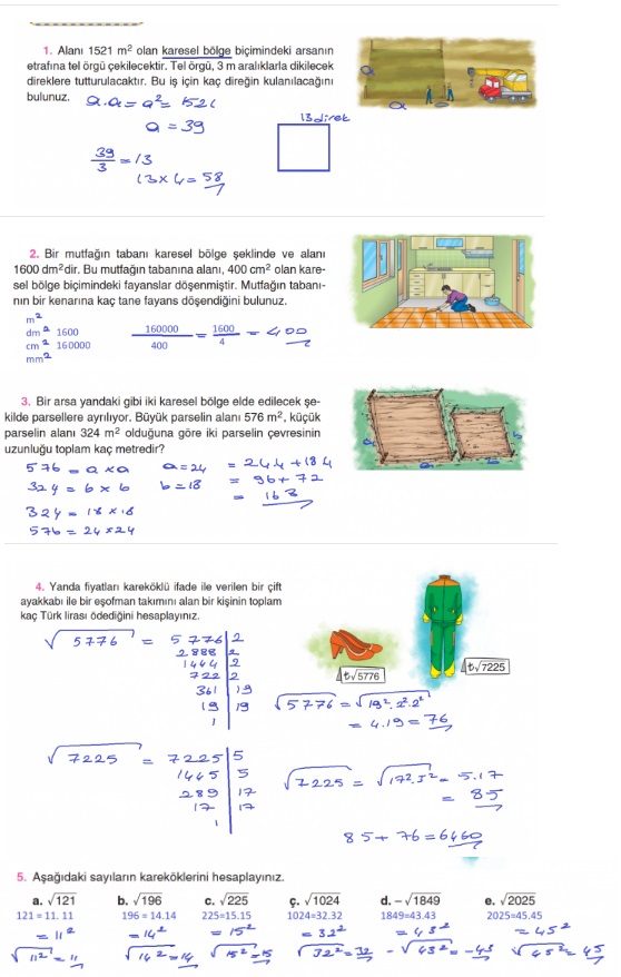 8.sınıf matematik koza yayınları sayfa 50 cevabı 