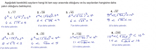8. sınıf matematik kitabı sayfa 52 cevapları koza yayınları