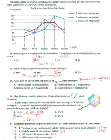 8.sınıf matematik koza yayınları sayfa 92 cevabı