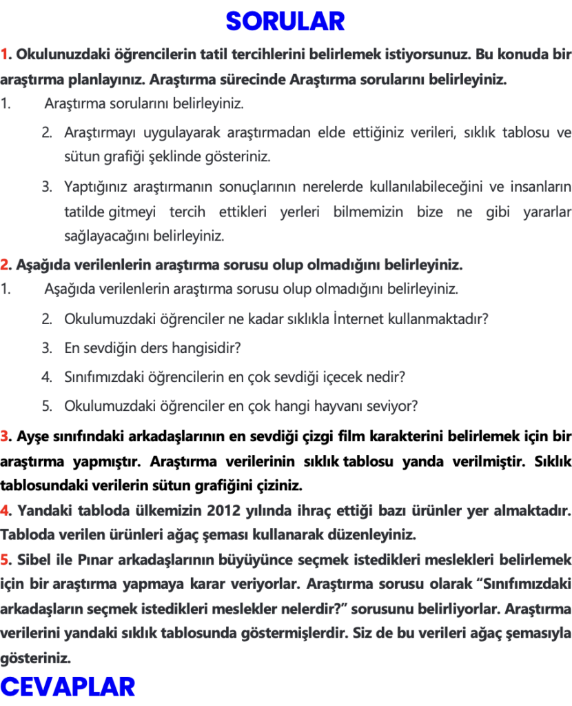 5.sınıf matematik sayfa 99 cevabı özgün yayınları