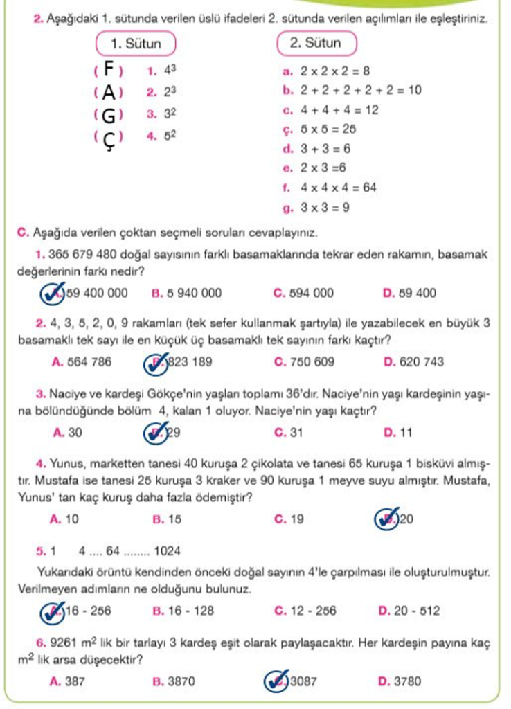 5.sınıf matematik sayfa 90 cevabı özgün yayınları