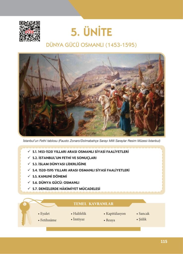 10. sınıf tarih ders kitabı sayfa 115 cevabı ilke yayınları 