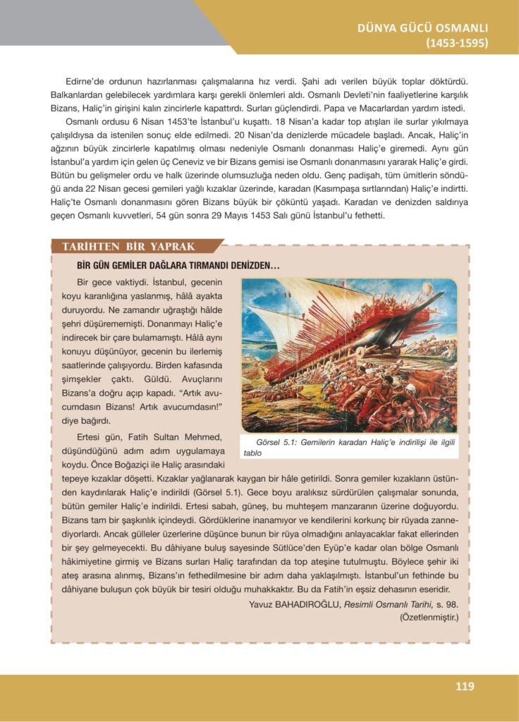 10. sınıf tarih ders kitabı sayfa 119 cevabı ilke yayınları
