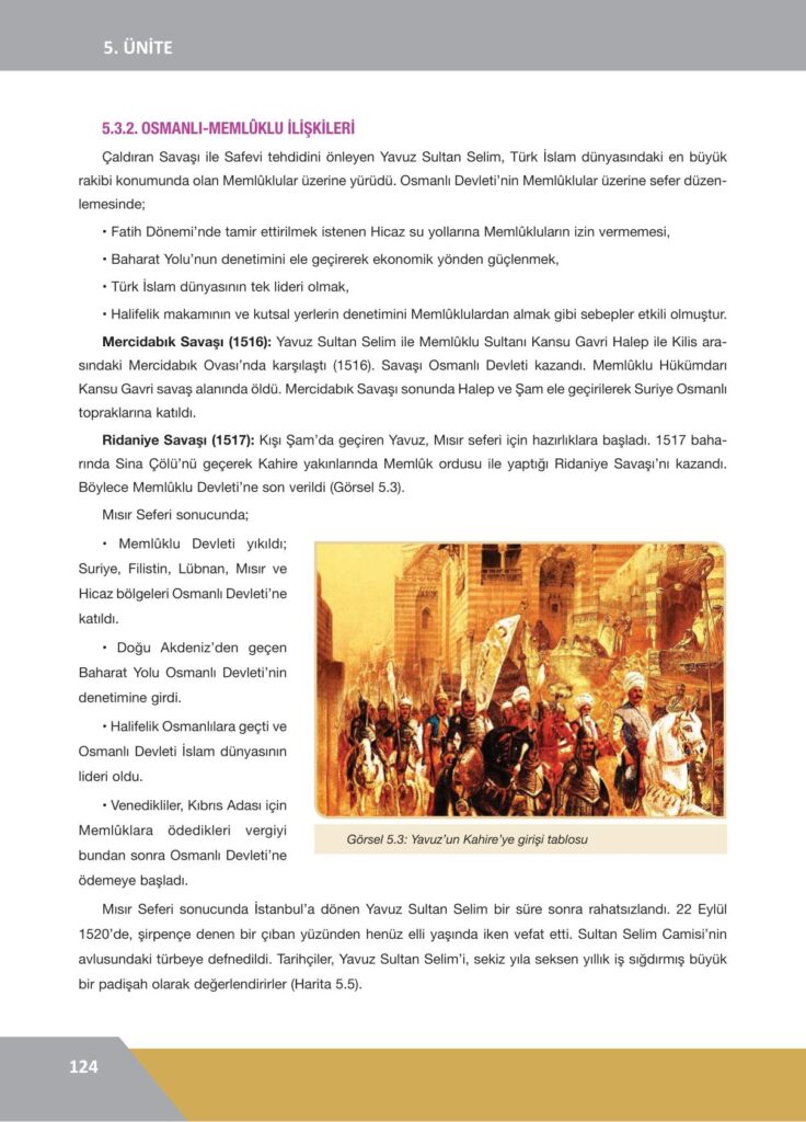 10. sınıf tarih ders kitabı sayfa 124 cevabı ilke yayınları 