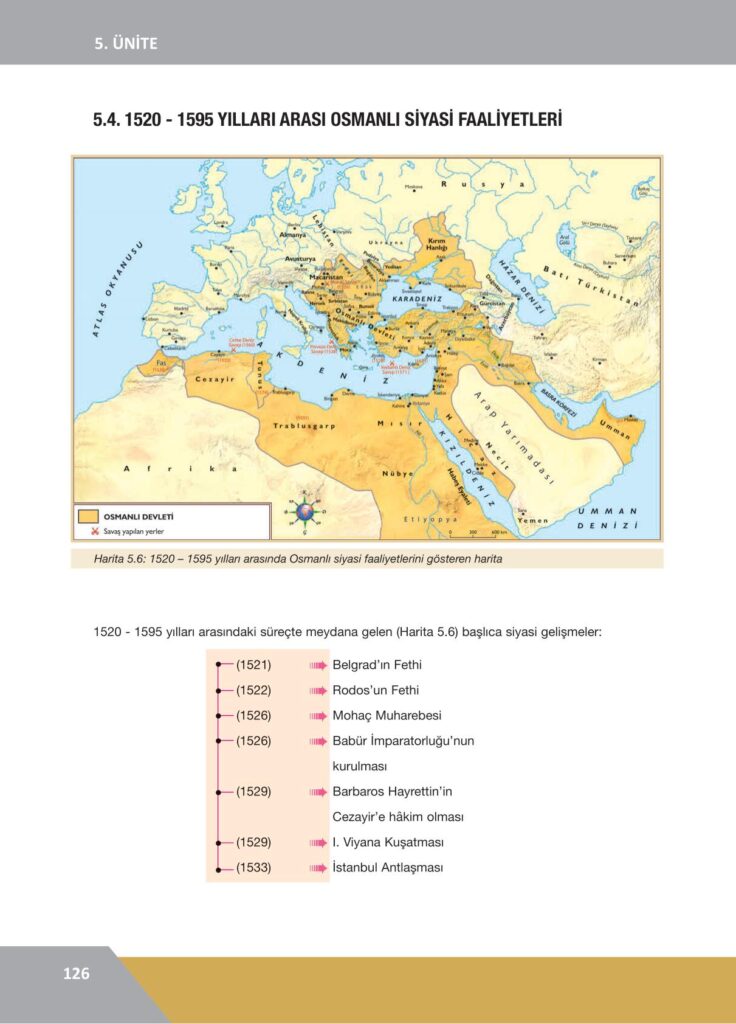  10. sınıf tarih ders kitabı sayfa 126 cevabı ilke yayınları 