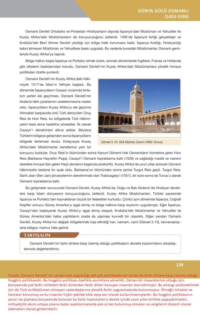 10. sınıf tarih ilke yayınları sayfa 139 cevapları 