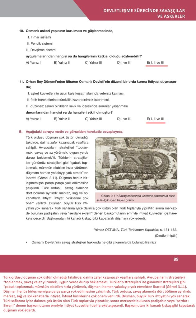 10. sınıf tarih ilke yayınları sayfa 89 cevapları