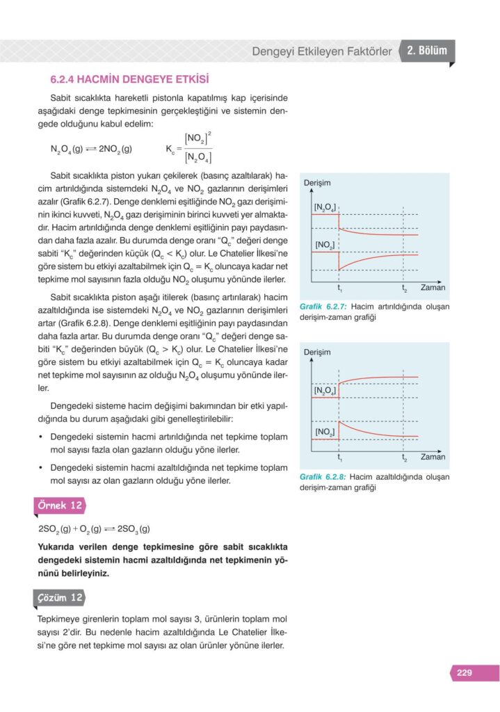 11. sınıf kimya ders kitabı sayfa 229 cevabı e-kare yayınları 
