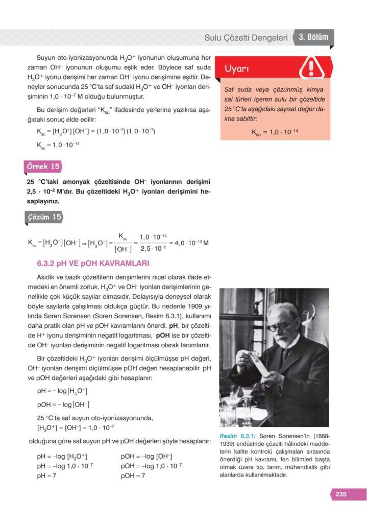 11. sınıf kimya e-kare yayıncılık sayfa 235 cevapları