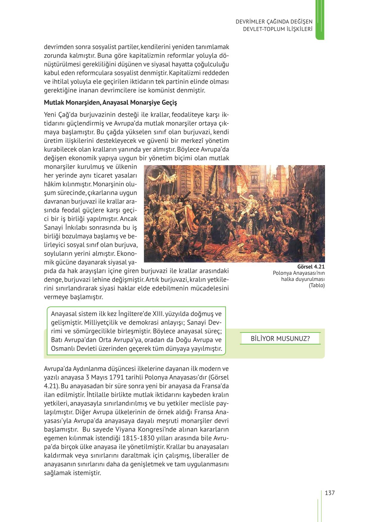 11. Sınıf Tarih Meb Yayınları Sayfa 137 Cevapları
